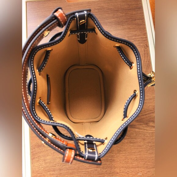 Tory Burch T Monogram Mini Bucket Bag - Picture 6 of 10